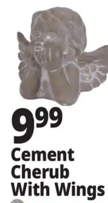 Ocean State Job Lot Cement Cherub With Wings offer