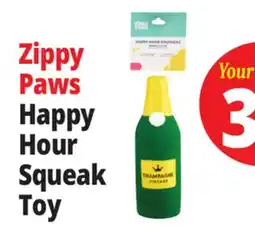 Ocean State Job Lot Zippy Paws Happy Hour Squeak Toy offer