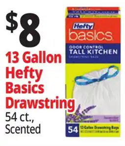 Ocean State Job Lot 13 Gallon Hefty Basics Drawstring offer