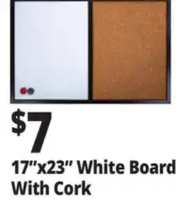 Ocean State Job Lot 17x23 White Board With Cork offer