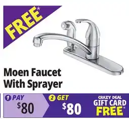Ocean State Job Lot Moen Faucet With Sprayer offer