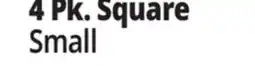 Ocean State Job Lot Airtight Latch Lid Plastic Food Containers 4 Pk. Square offer