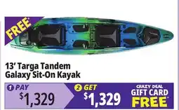 Ocean State Job Lot 13' Targa Tandem Galaxy Sit-On Kayak offer
