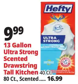 Ocean State Job Lot 13 Gallon Ultra Strong Scented Drawstring Tall Kitchen offer
