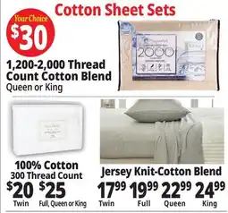 Ocean State Job Lot Cotton Sheet Sets offer