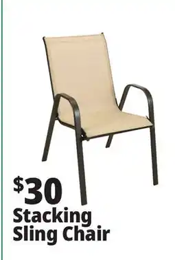Ocean State Job Lot Steel Stacking Sling Chair offer
