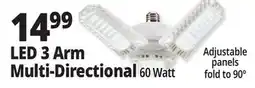 Ocean State Job Lot LED 3 Arm Multi-Directional offer