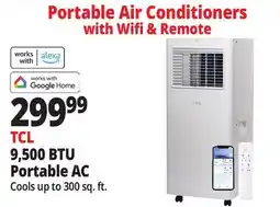 Ocean State Job Lot TCL 9 500 BTU (6 000 DOE) Smart Portable Air Conditioner offer