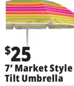 Ocean State Job Lot 7' Market Style Tilt Umbrella offer