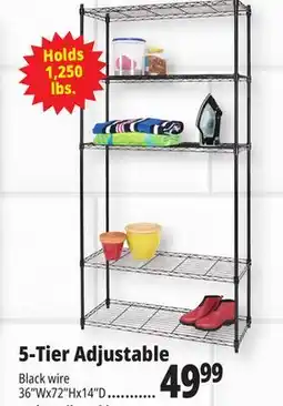 Ocean State Job Lot 5-Tier Adjustable offer