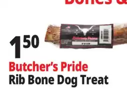 Ocean State Job Lot Butcher's Pride Rib Bone Dog Treat offer