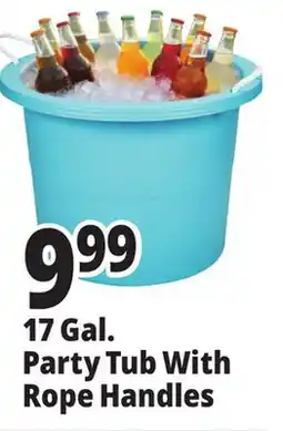 Ocean State Job Lot 17 Gal. Party Tub With Rope Handles offer