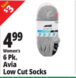 Ocean State Job Lot Women's Avia Low Cut Socks offer