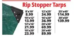 Ocean State Job Lot Rip Stopper Tarps offer