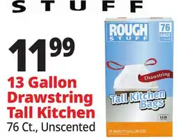 Ocean State Job Lot 13 Gallon Drawstring Tall Kitchen offer