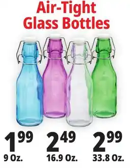 Ocean State Job Lot Air-Tight Glass Bottles offer