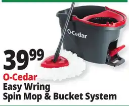 Ocean State Job Lot Microfiber Easywring Spin Mop & Bucket offer
