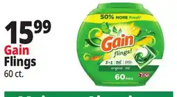 Ocean State Job Lot Gain Flings Oxi Boost and Febreze Original Scent Laundry Detergent Pacs 60 Count offer