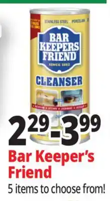 Ocean State Job Lot Bar Keepers Friend Powder Cleanser 12 oz offer