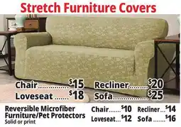 Ocean State Job Lot Reversible Microfiber Furniture/Pet Protectors offer