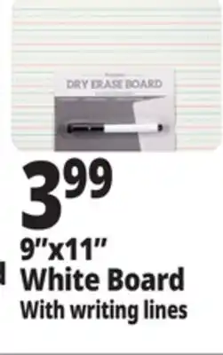 Ocean State Job Lot 9x11 White Board With writing lines offer