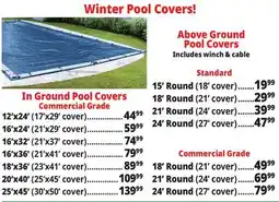 Ocean State Job Lot Winter Pool Covers! offer