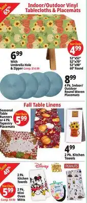 Ocean State Job Lot Tablecloths offer