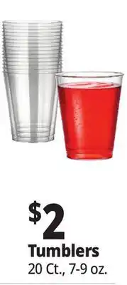 Ocean State Job Lot Plastic Drinkware Tumblers offer