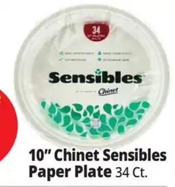 Ocean State Job Lot 10 Chinet Sensibles Paper Plate offer