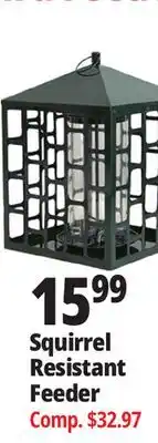 Ocean State Job Lot Squirrel Resistant Feeder offer