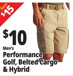 Ocean State Job Lot Men's Performance Golf, Belted Cargo & Hybrid offer