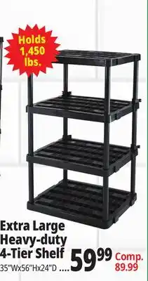 Ocean State Job Lot Extra Large Heavy-duty 4-Tier Shelf offer