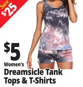 Ocean State Job Lot Women's Dreamsicle Tank Tops & T-Shirts offer