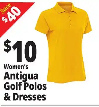 Ocean State Job Lot Women's Antigua Golf Polos & Dresses offer