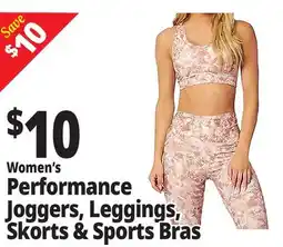 Ocean State Job Lot Women's Performance Joggers, Leggings, Skorts & Sports Bras offer