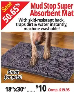 Ocean State Job Lot Mud Stop Super Absorbent Mat offer