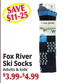Ocean State Job Lot Fox River Ski Socks offer