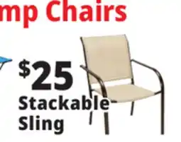 Ocean State Job Lot Steel Patio Sling Chair Tan offer