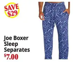 Ocean State Job Lot Joe Boxer Sleep Separates offer