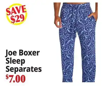 Ocean State Job Lot Joe Boxer Sleep Separates offer