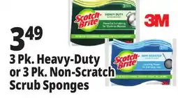 Ocean State Job Lot 3 Pk. Heavy-Duty or 3 Pk. Non-Scratch Scrub Sponges offer