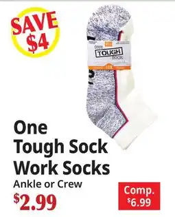 Ocean State Job Lot One Tough Sock Work Socks offer