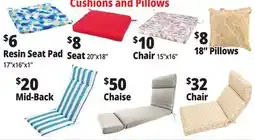 Ocean State Job Lot Chair Cushions offer