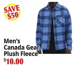 Ocean State Job Lot Men's Canada Gear Plush Fleece offer