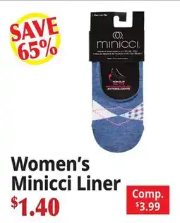 Ocean State Job Lot Women's Minicci Liner offer