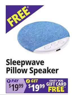 Ocean State Job Lot Sleepwave Pillow Speaker offer