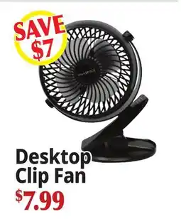 Ocean State Job Lot Desktop Clip Fan offer