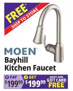 Ocean State Job Lot MOEN Bayhill Kitchen Faucet offer