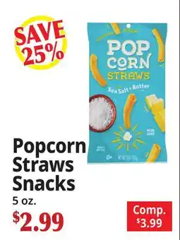 Ocean State Job Lot Popcorn Straws Snacks offer