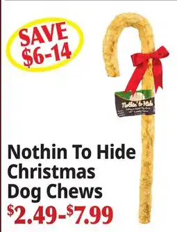Ocean State Job Lot Nothin To Hide Christmas Dog Chews offer